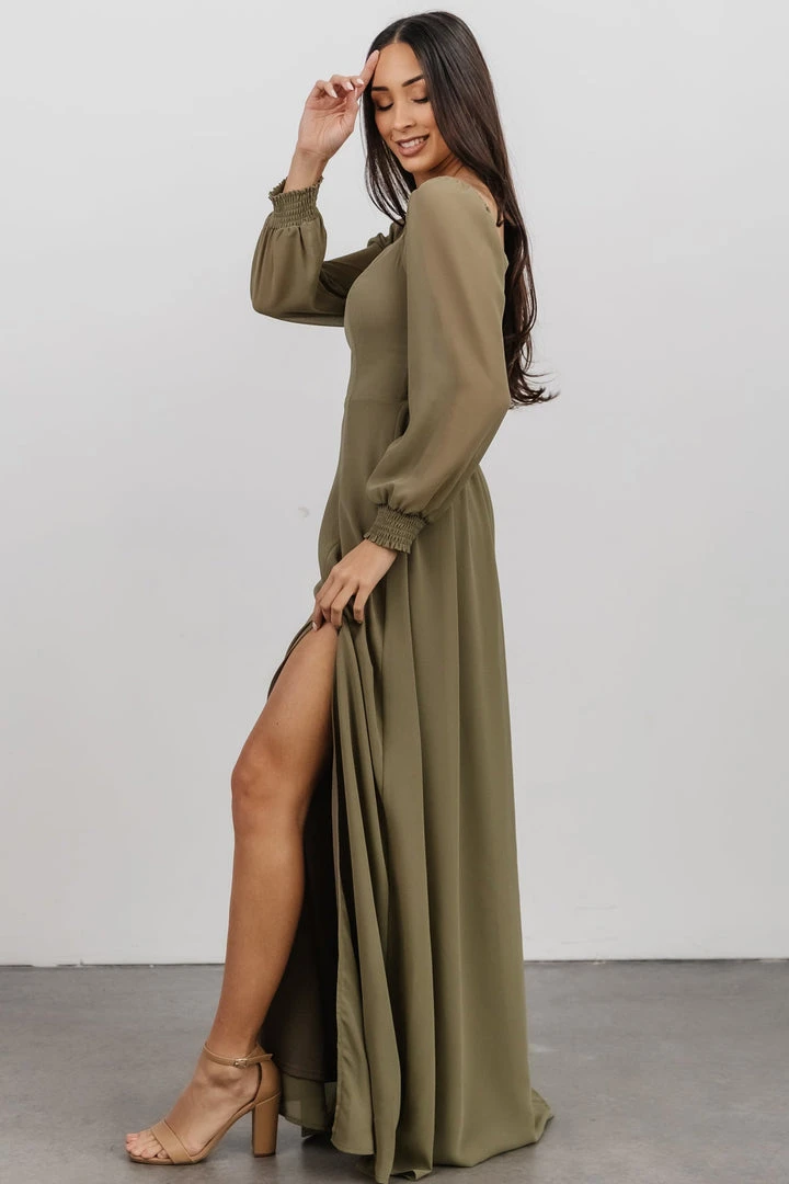 BB Custom Dresses Giselle Maxi Dress | Dusty Olive 6 BB Custom Dresses Giselle Maxi Dress | Dusty Olive