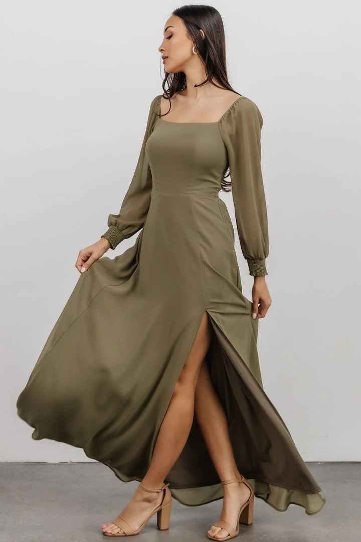 BB Custom Dresses Giselle Maxi Dress | Dusty Olive 5 BB Custom Dresses Giselle Maxi Dress | Dusty Olive