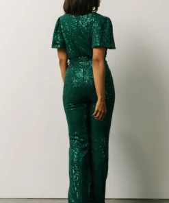 RR Glasgow Sequin Jumpsuit | Emerald 10 RR Glasgow Sequin Jumpsuit | Emerald