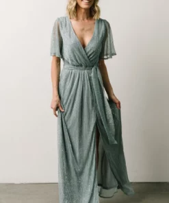 BB Custom Dresses Grace Sparkle Gown | Dusty Blue 14 BB Custom Dresses Grace Sparkle Gown | Dusty Blue