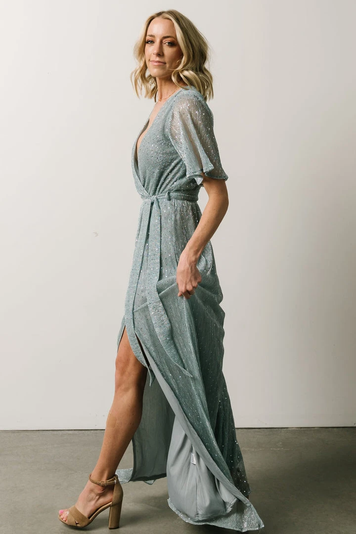 BB Custom Dresses Grace Sparkle Gown | Dusty Blue 7 BB Custom Dresses Grace Sparkle Gown | Dusty Blue