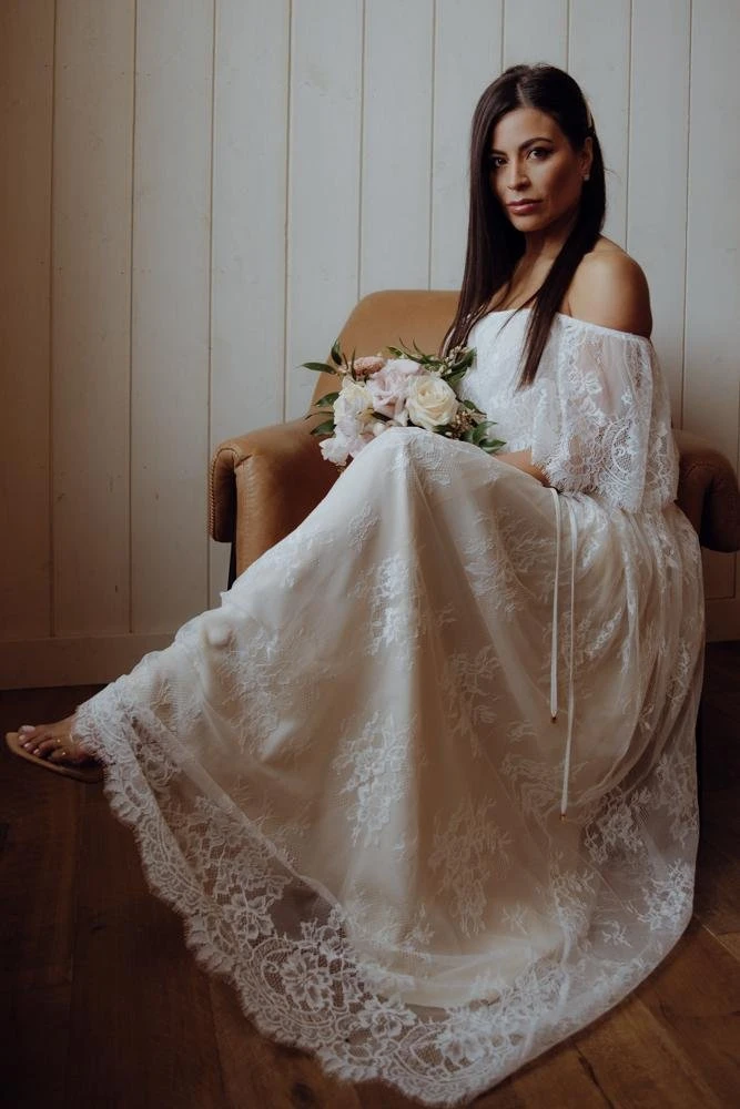 BB Custom Guinevere Lace Maxi Dress | Off White Dresses 1 BB Custom Guinevere Lace Maxi Dress | Off White Dresses