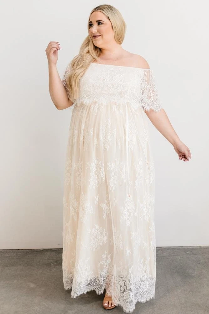 BB Custom Guinevere Lace Maxi Dress | Off White Dresses 8 BB Custom Guinevere Lace Maxi Dress | Off White Dresses