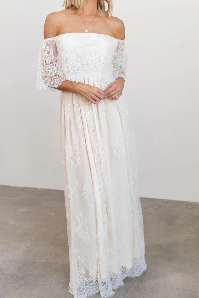 BB Custom Guinevere Lace Maxi Dress | Off White Dresses 15 BB Custom Guinevere Lace Maxi Dress | Off White Dresses
