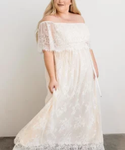 BB Custom Guinevere Lace Maxi Dress | Off White Dresses 23 BB Custom Guinevere Lace Maxi Dress | Off White Dresses