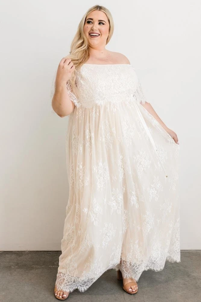 BB Custom Guinevere Lace Maxi Dress | Off White Dresses 4 BB Custom Guinevere Lace Maxi Dress | Off White Dresses