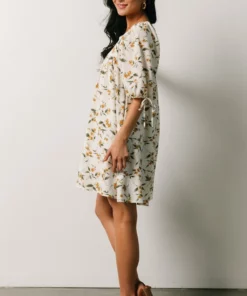 HAY Hallie Babydoll Mini Dress | Ivory + Gold Floral Dresses 17 HAY Hallie Babydoll Mini Dress | Ivory + Gold Floral Dresses