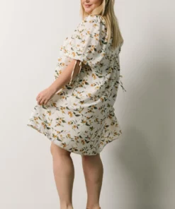 HAY Hallie Babydoll Mini Dress | Ivory + Gold Floral Dresses 19 HAY Hallie Babydoll Mini Dress | Ivory + Gold Floral Dresses