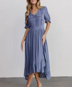 POL Hannah Midi Dress | Dusty Blue 9 POL Hannah Midi Dress | Dusty Blue