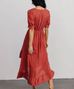 POL Dresses Hannah Midi Dress | Rust 11 POL Dresses Hannah Midi Dress | Rust