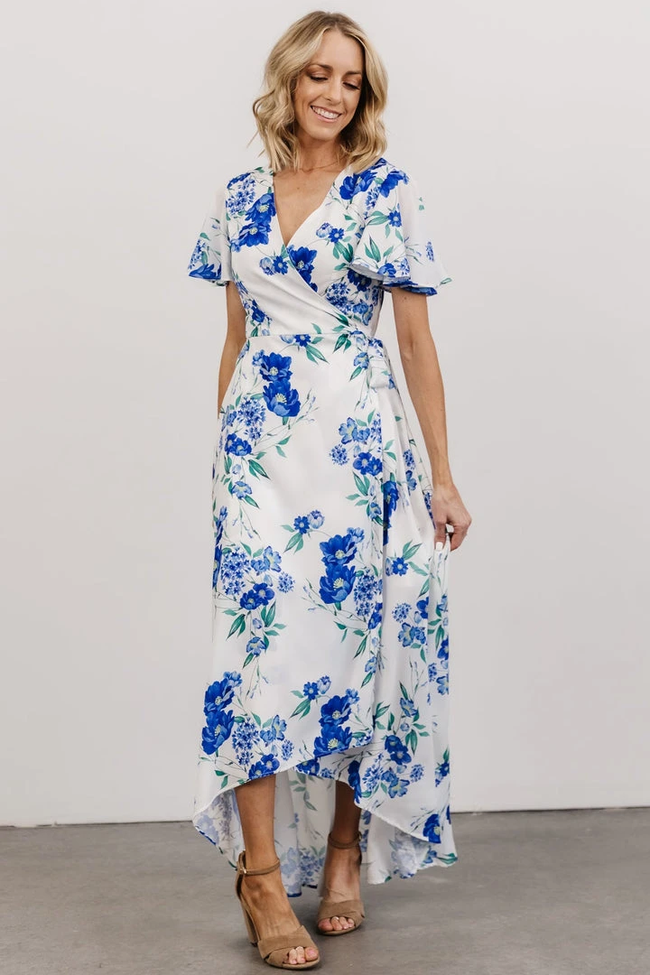 Soi Harper Wrap Maxi Dress | Blue Floral Dresses 5 Soi Harper Wrap Maxi Dress | Blue Floral Dresses