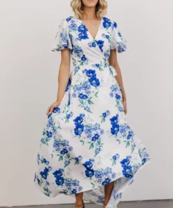 Soi Harper Wrap Maxi Dress | Blue Floral Dresses 8 Soi Harper Wrap Maxi Dress | Blue Floral Dresses