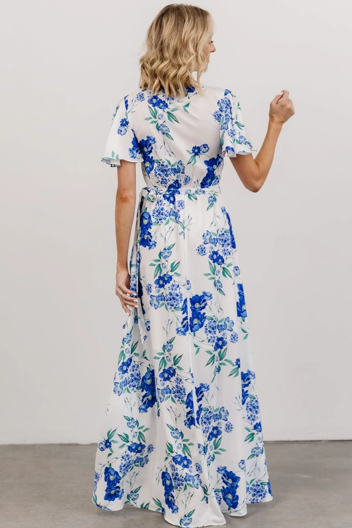 Soi Harper Wrap Maxi Dress | Blue Floral Dresses 3 Soi Harper Wrap Maxi Dress | Blue Floral Dresses