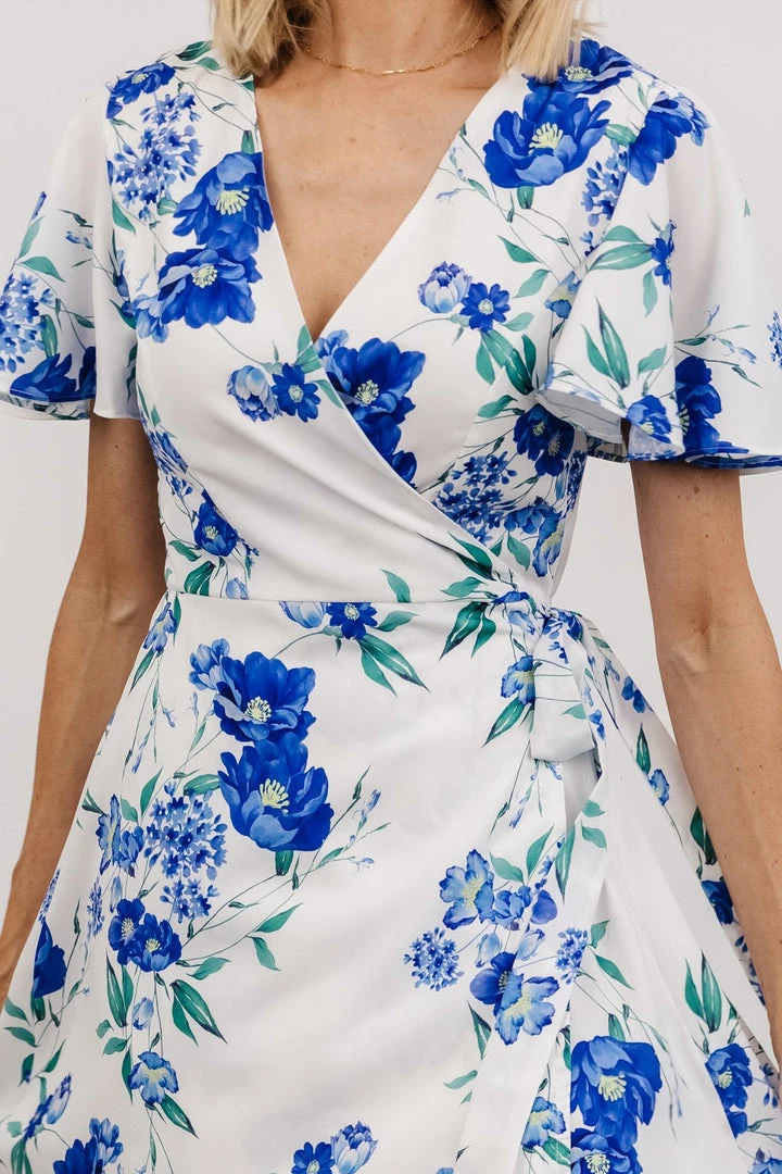 Soi Harper Wrap Maxi Dress | Blue Floral Dresses 2 Soi Harper Wrap Maxi Dress | Blue Floral Dresses