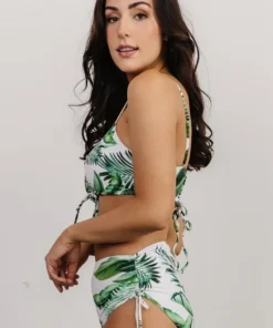 BJB Swim Haven Bikini Top | Green Floral