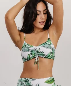 BJB Swim Haven Bikini Top | Green Floral