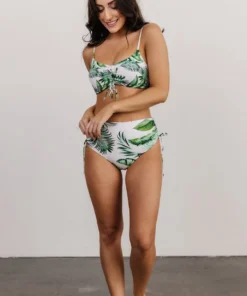 BJB Swim Haven Bikini Top | Green Floral