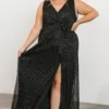 BB Custom Helen Tank Sparkle Gown | Black Dresses