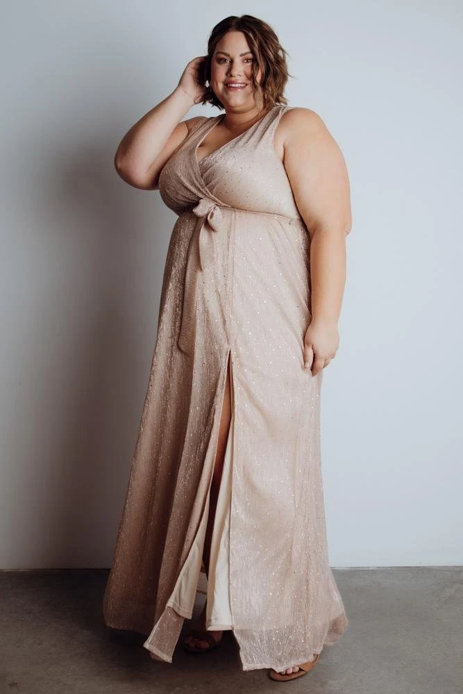 BB Custom Dresses Helen Tank Sparkle Gown | Champagne 7 BB Custom Dresses Helen Tank Sparkle Gown | Champagne