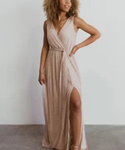 BB Custom Dresses Helen Tank Sparkle Gown | Champagne