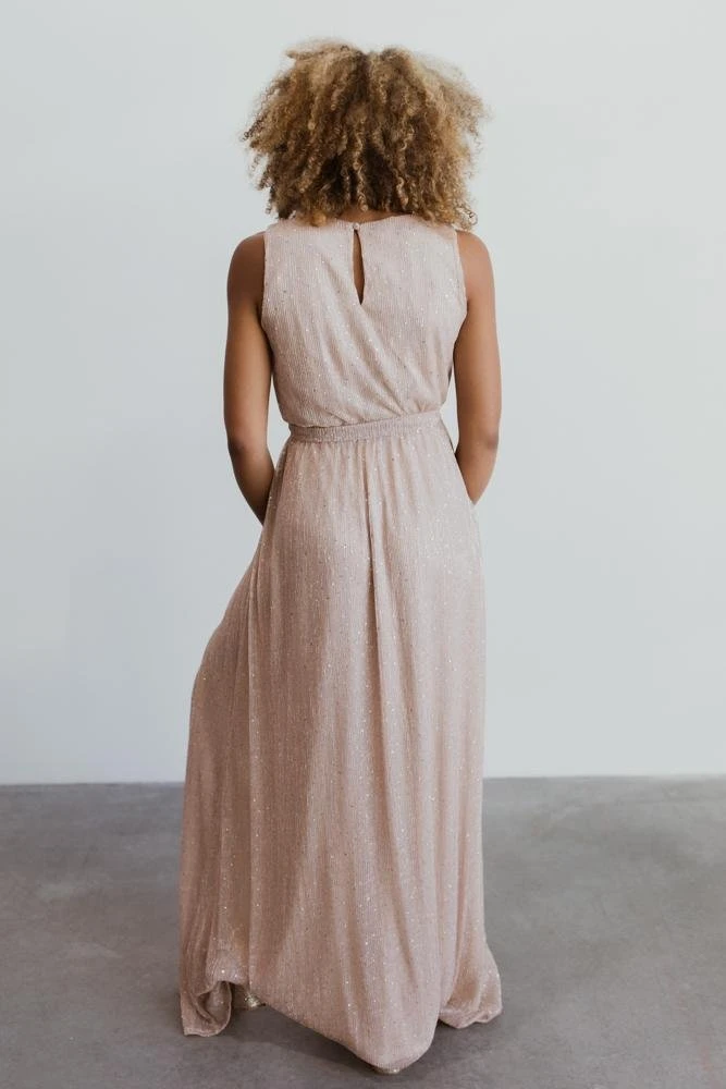 BB Custom Dresses Helen Tank Sparkle Gown | Champagne 10 BB Custom Dresses Helen Tank Sparkle Gown | Champagne