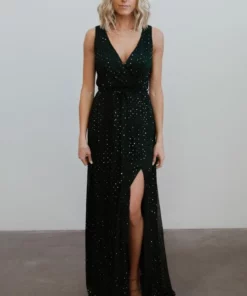 BB Custom Dresses Helen Tank Sparkle Gown | Emerald 17 BB Custom Dresses Helen Tank Sparkle Gown | Emerald