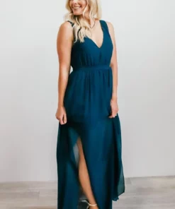 BB Custom Dresses Hera Maxi Dress | Peacock