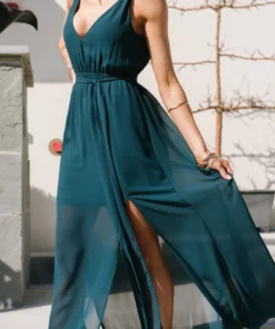 BB Custom Dresses Hera Maxi Dress | Peacock