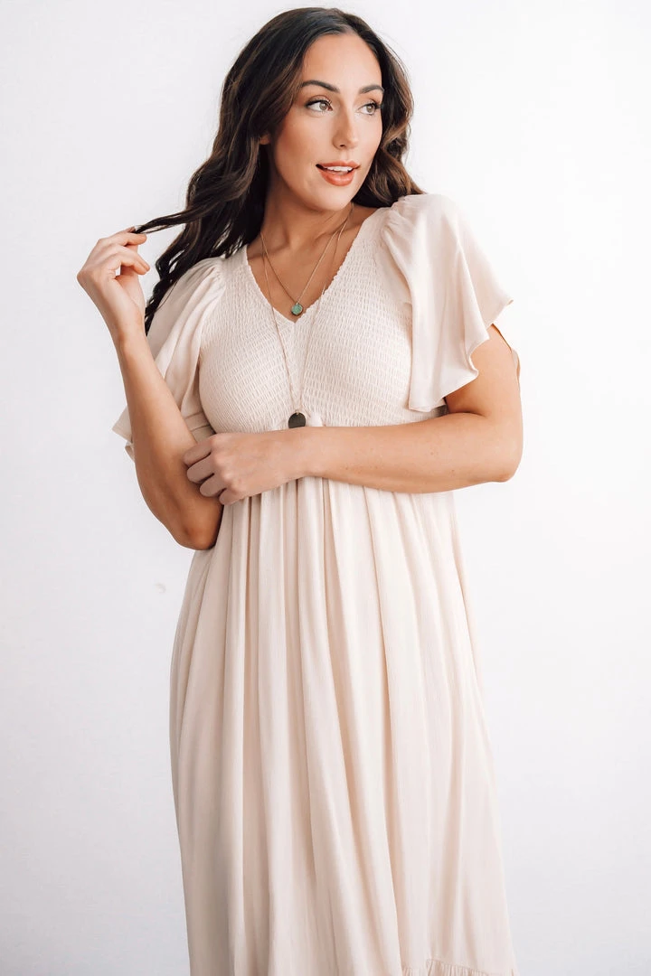 IL Dresses Felicity Smocked Dress | Ivory 5 IL Dresses Felicity Smocked Dress | Ivory