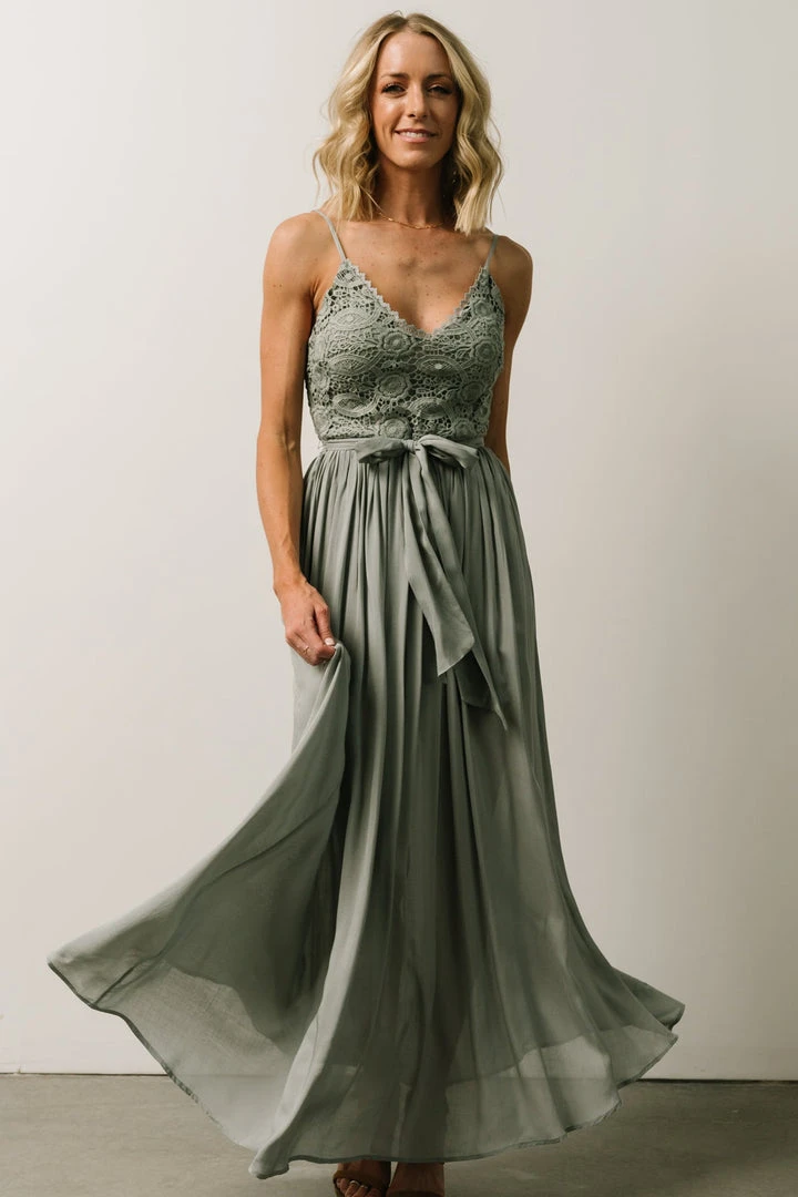 DD Imogene Lace Maxi Dress | Slate Grey Dresses 1 DD Imogene Lace Maxi Dress | Slate Grey Dresses