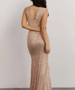 RR Isla Sequin Gown | Champagne Dresses
