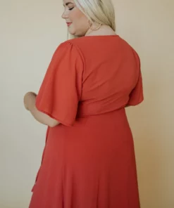 BB Custom Ivy Wrap Maxi Dress | Clay