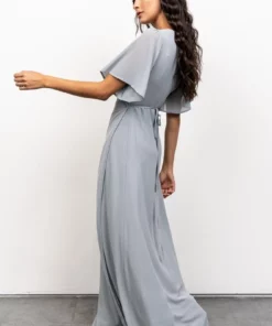 BB Custom Ivy Wrap Maxi Dress | Light Blue