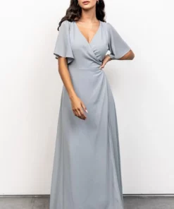 BB Custom Ivy Wrap Maxi Dress | Light Blue