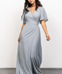 BB Custom Ivy Wrap Maxi Dress | Light Blue