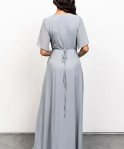 BB Custom Ivy Wrap Maxi Dress | Light Blue