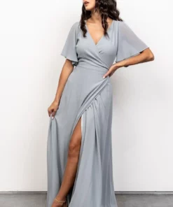 BB Custom Ivy Wrap Maxi Dress | Light Blue