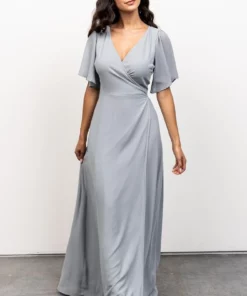 BB Custom Ivy Wrap Maxi Dress | Light Blue