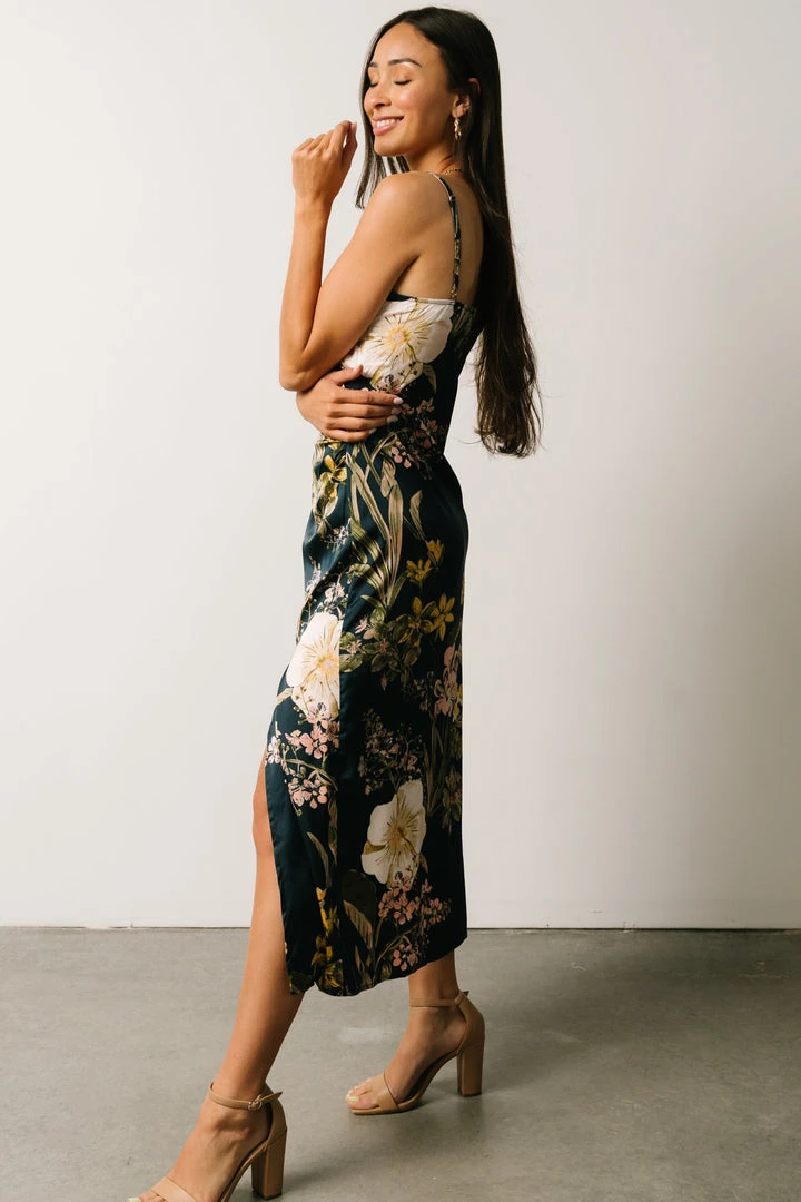 IBS Jackie Column Midi Dress | Navy Floral 5 IBS Jackie Column Midi Dress | Navy Floral