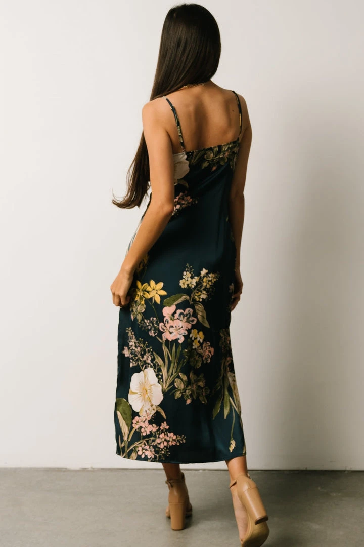 IBS Jackie Column Midi Dress | Navy Floral 4 IBS Jackie Column Midi Dress | Navy Floral