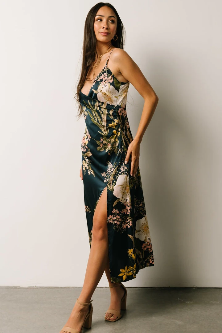 IBS Jackie Column Midi Dress | Navy Floral 7 IBS Jackie Column Midi Dress | Navy Floral