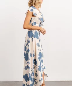 Soi Jacqueline Wrap Maxi Dress | Ivory + Slate Floral Dresses 14 Soi Jacqueline Wrap Maxi Dress | Ivory + Slate Floral Dresses