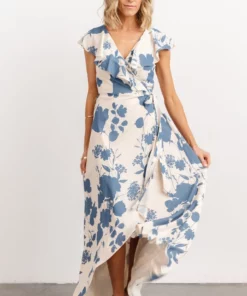 Soi Jacqueline Wrap Maxi Dress | Ivory + Slate Floral Dresses 12 Soi Jacqueline Wrap Maxi Dress | Ivory + Slate Floral Dresses