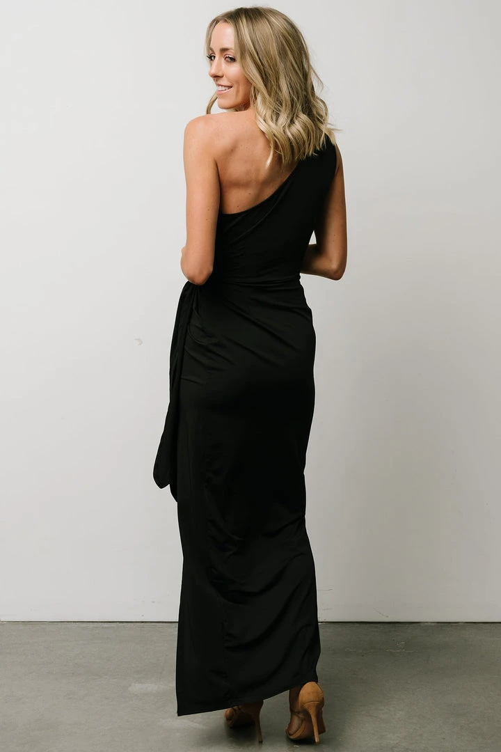 DD Dresses Jaden One Shoulder Maxi Dress | Black 5 DD Dresses Jaden One Shoulder Maxi Dress | Black
