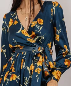 BB Custom Dresses Jenna Maxi Dress | Dark Blue Floral 14 BB Custom Dresses Jenna Maxi Dress | Dark Blue Floral