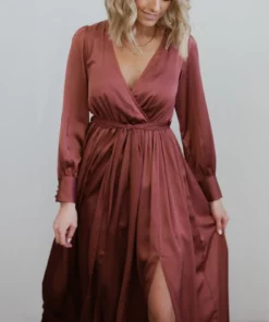 BB Custom Jenna Maxi Dress | Dark Mauve