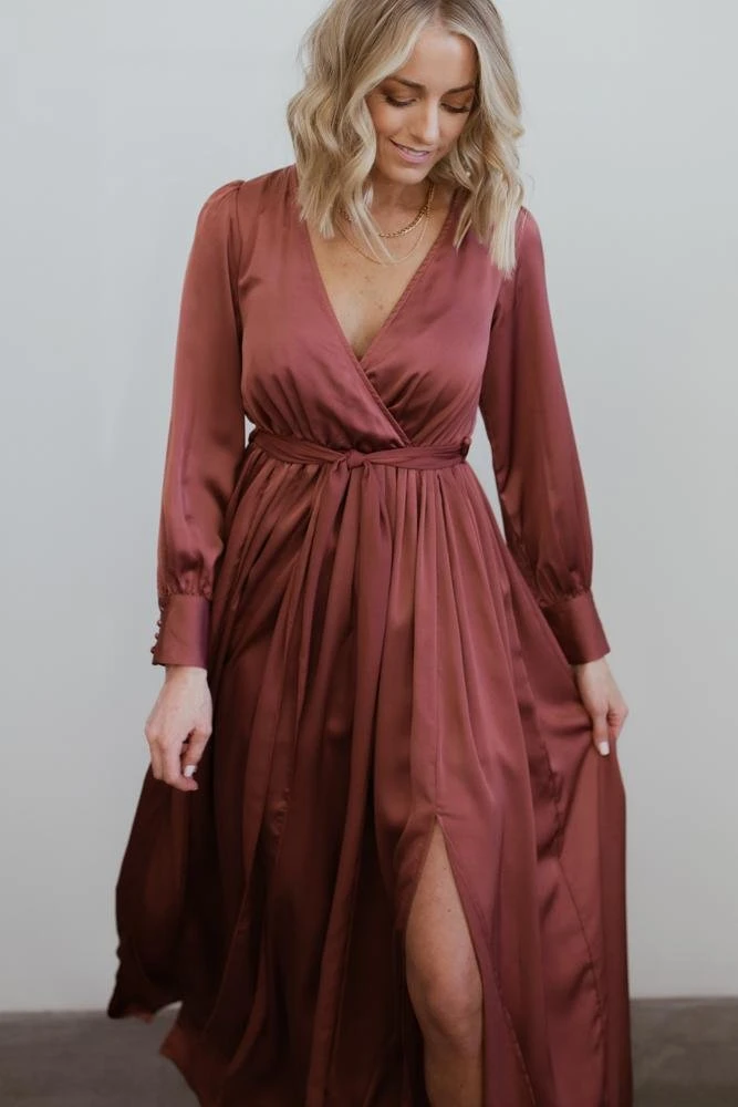 BB Custom Jenna Maxi Dress | Dark Mauve 2 BB Custom Jenna Maxi Dress | Dark Mauve