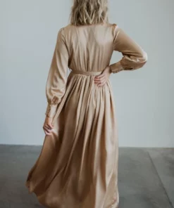BB Custom Dresses Jenna Maxi Dress | Gold