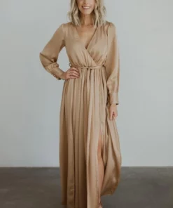 BB Custom Dresses Jenna Maxi Dress | Gold