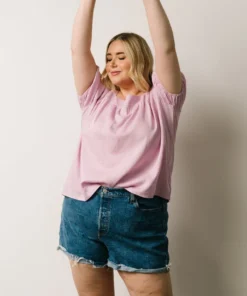 HAY Vacation Jennica Square Neck Top | Lilac